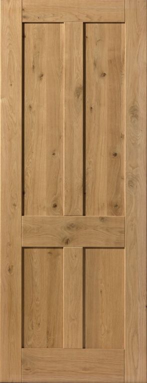 JB Kind Rustic Oak 4 Panel Prefinished internal door